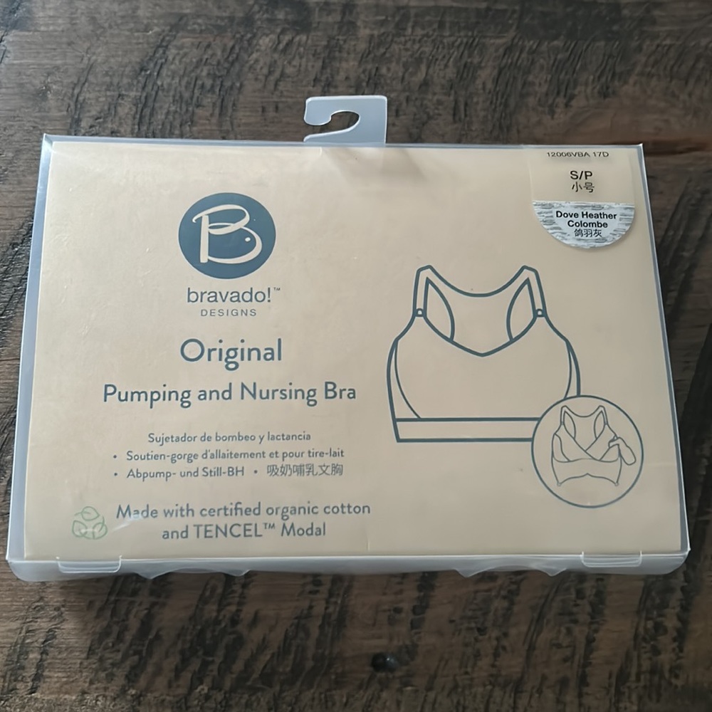 Bravado Dove Heather Original Pumping and Nursing Bra